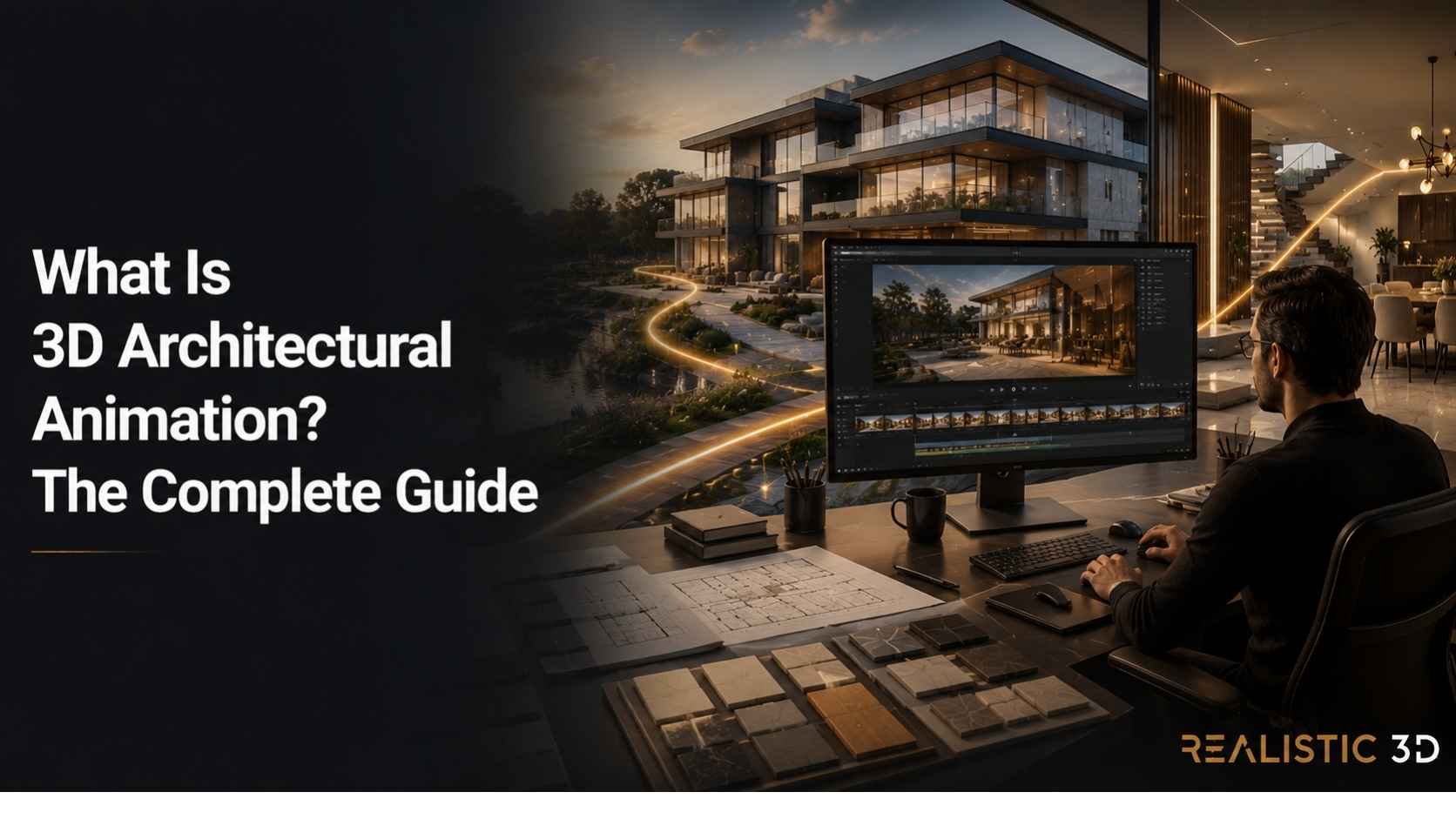 Architectural animation illustrating approved design and evolving construction project changes.