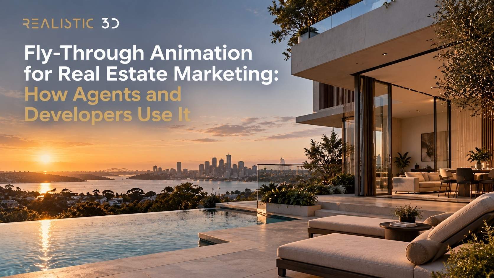 Architectural model, plans, and materials illustrating real estate fly-through animation costs.